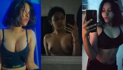 Extremely Sexy Figure GYM Babe Full Nude Pressing her Boobs Fingering Pink Pussy Squirting